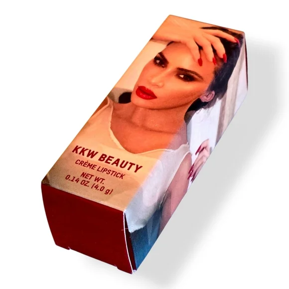 🟠 KKW Beauty Creme Lipstick Classic Red NEW IN BOX Full Size DISCONTINUED - Picture 11 of 13